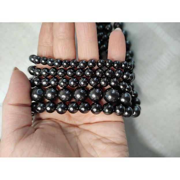 Набор шунгитовых бусин 16 мм ОПТ фото 1