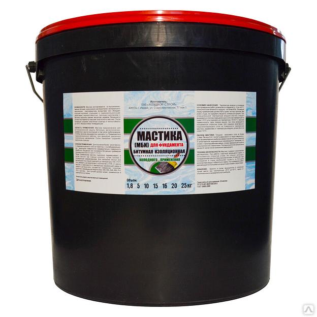 Мастика битумная МБИ 25кг фото 1