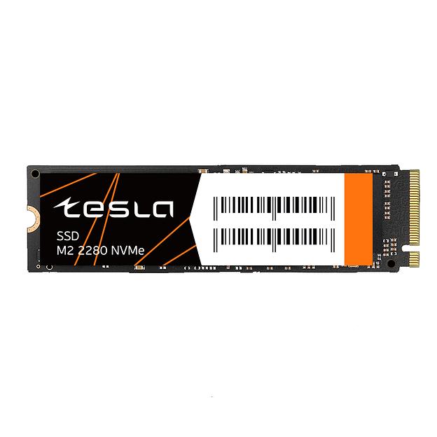 SSD TESLA 256Гб, M.2 2280, NVMe, Bulk, TLC, PCIe3.0, Чтение:1900мб/с, Запись:1000мб/с (SSDTSLA-256GM2) фото 1