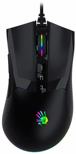 Мышь Bloody W90-Max  Black  оптическая 10000CPI  180 см  USB фото 1