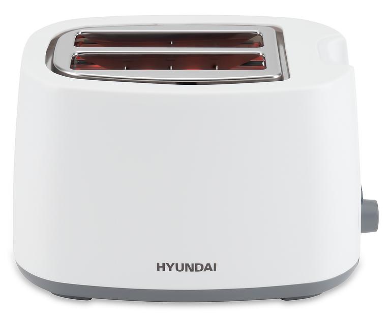 Тостер Hyundai HYT-2301 800Вт белый/серый фото 5