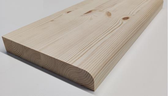 Подоконник деревянный 300х1500х28 мм сосна АА фото 2