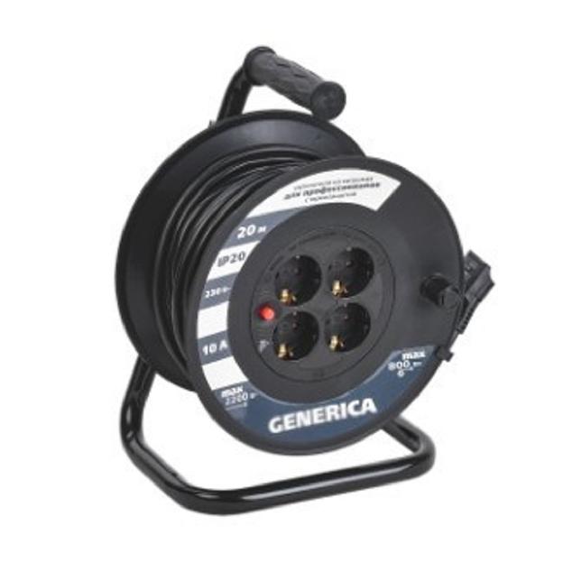 Iek WKP10-10-04-30-G Катушка УК30 с т/з 4 места 2P+PE/30м 3х1,0мм2 GENERICA фото 1