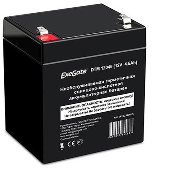 Exegate EX282945RUS Аккумуляторная батарея DTM 6012 (6V 1.2Ah, клеммы F1) фото 1