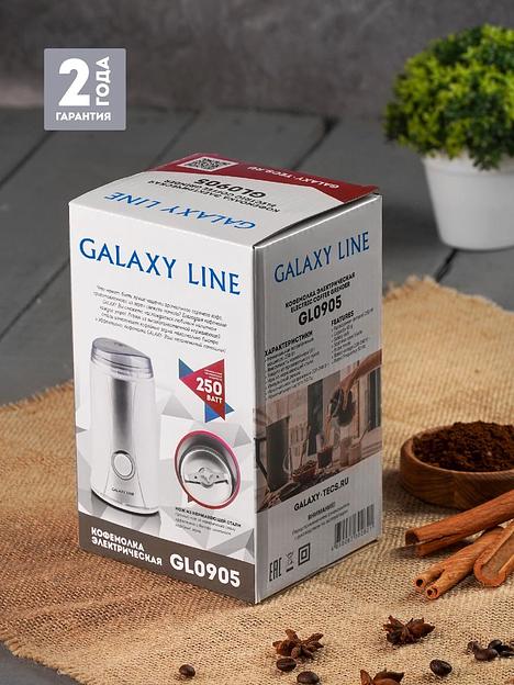 Кофемолка Galaxy Line GL 0905 250Вт сист.помол.:ротац.нож вместим.:65гр белый фото 9