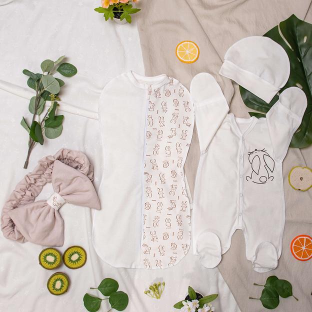 №412 Комплект на выписку «Милый зайчонок» ОПТ фото 4