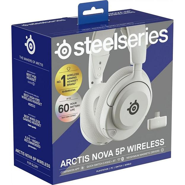 Наушники SteelSeries Arctis Nova 5P Wireless White фото 5