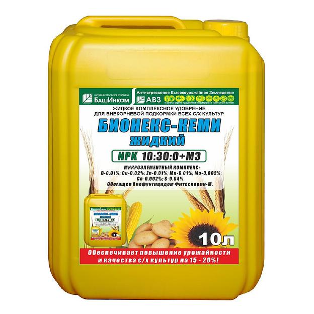 Удобрение Бионекс-кеми жидкий npk 10:30:0+ мэ фото 1