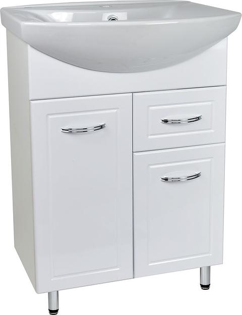 Тумба Вероника DORATIZ 9912.310, белая, под умывальник Грация, с ящиком фото 1