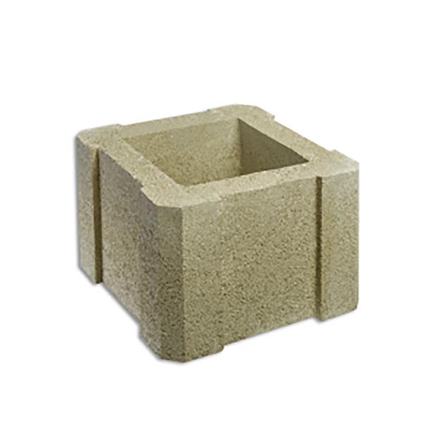 Блок столбовой, желтый (320*190*320мм) фото 1