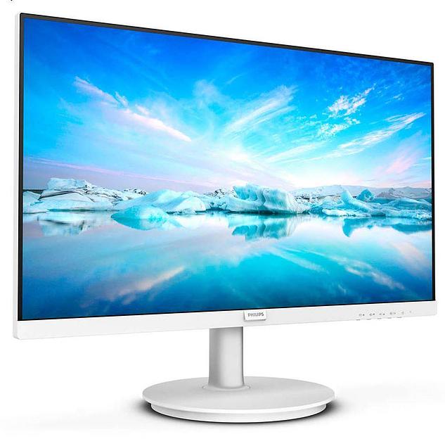 МОНИТОР 27" PHILIPS 271V8AW/00 WHITE (IPS, 1920x1080, 75Hz, 4 ms, 178°/178°, 250 cd/m, 1300:1, +HDMI, +MM) фото 1