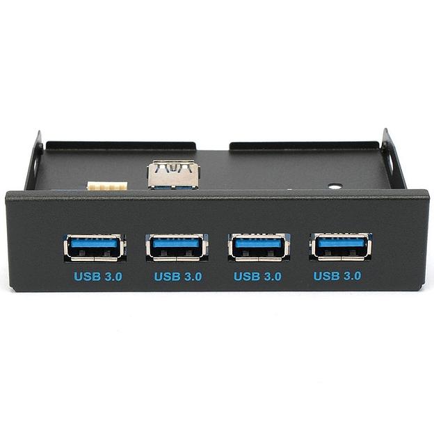 Планка USB 3.0 на переднюю панель 3.5" Gembird, 4 порта USB (FP3.5-USB3-4A) фото 2