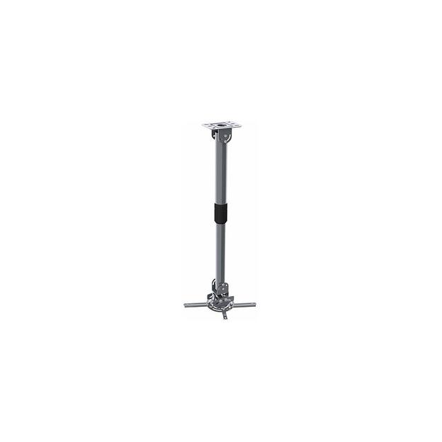 Кронштейн для проектора Cactus CS-VM-PR16L-AL, до 13.6кг, потолочный, поворот и наклон, серебристый фото 1