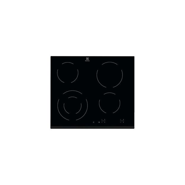 Электрическая варочная поверхность Electrolux EHF6241FOK, конфорок: 4 шт., стеклокерамика, независимая, черный фото 1