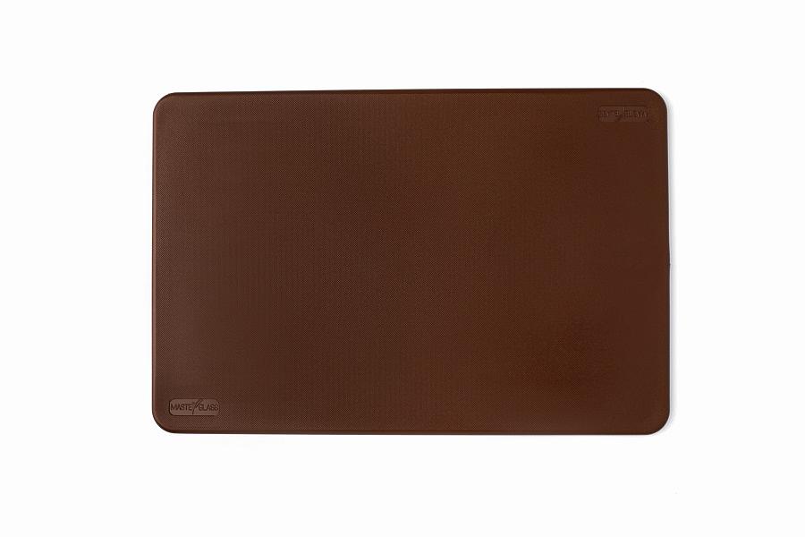 Доска разделочная п/п 450*300*11 мм. коричневая поверхность шагрень MG /1/10/ фото 1