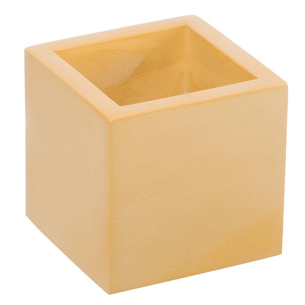 Кашпо Квадро, 0,2л., желтый фото 1