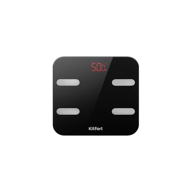 Напольные весы KitFort KT-806, до 180кг, цвет: черный [кт-806] фото 1
