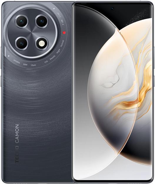 Смартфон Tecno Camon 30S Pro 256Gb 8Gb черный моноблок 3G 4G 6.78" 1080x2436 Android 14 50Mpix 802.11 a/b/g/n/ac NFC GPS GSM900/1800 TouchSc Protect фото 1