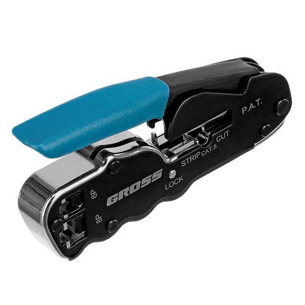 Клещи для обжима телефонных и компьютерных клемм RJ45, 8P и RJ11/12, 6P, компакт., CAT5 фото 3