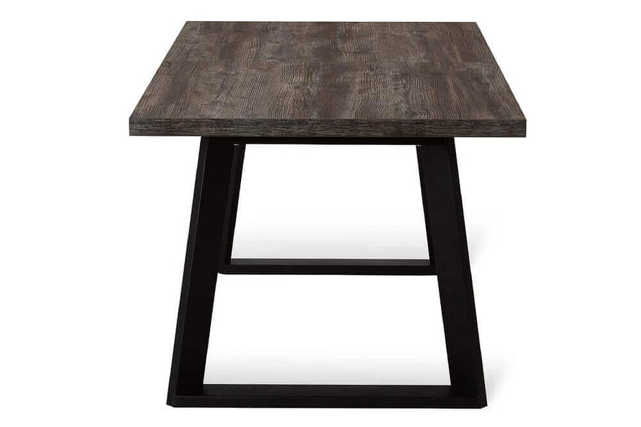 Стол Berner 160(+45)x90 мм, чёрный металл, сосна пасадена фото 5