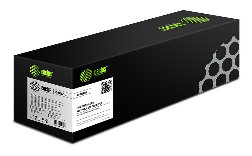 Картридж лазерный Cactus CS-TN421C TN-421C голубой (1800стр.) для Brother HL-L8260CDW/HL-L8360CDW/DCP-L8410CDW/MFC-L8690CDW/MFC-L8900CDW фото 1