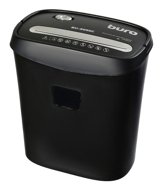 Шредер Buro Home BU-S050C (секр.P-3) фрагменты 5лист. 13лтр. пл.карты фото 1