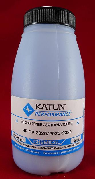 Тонер для картриджей CC531A/CE411A Cyan, химический (фл. 80г) Katun фас.Россия фото 1