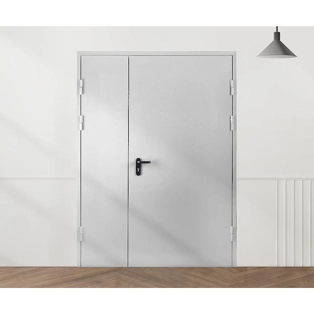 Противопожарная дверь РПК ДМПГ-60-2 правая 138х208см светло-серый фото 3