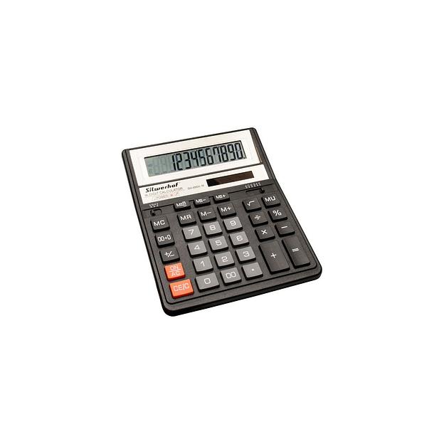 Калькулятор Silwerhof SH-888X-16, 16-разрядный, черный фото 1