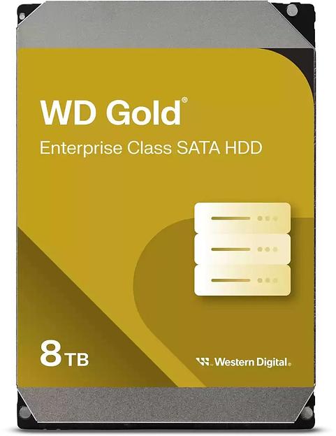 Жесткий диск WD SATA-III 8TB WD8005FRYZ Desktop Gold 512E (7200rpm) 256Mb 3.5" фото 1