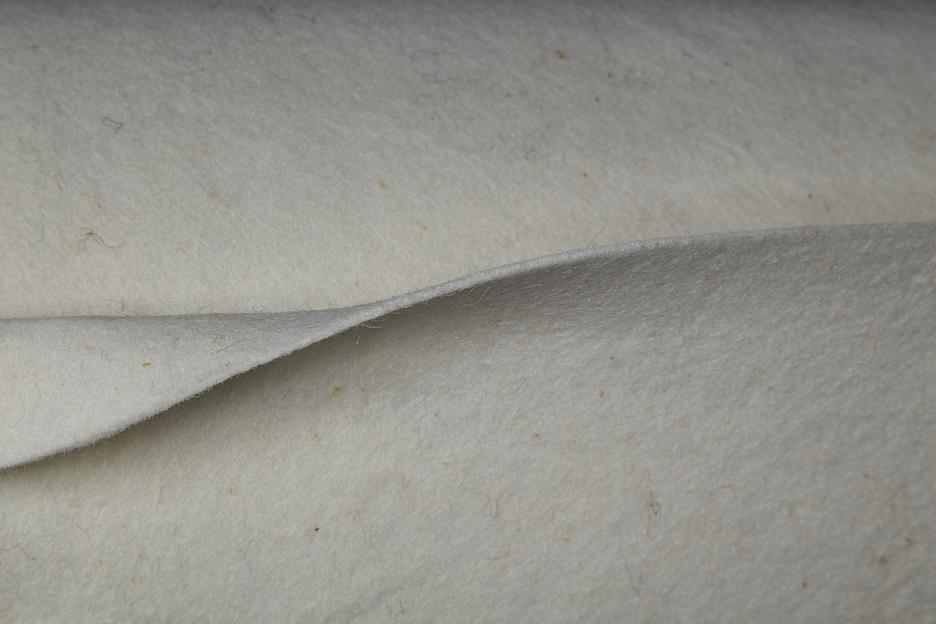 Войлок EVA полушерстяной, 350г/м², белый, 160 см, опт фото 2