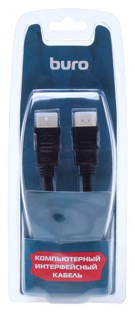 Кабель аудио-видео Buro HDM 2.0 HDMI (m)/HDMI (m) 1.8м. Позолоченные контакты черный (BHP RET HDMI18-2) фото 5