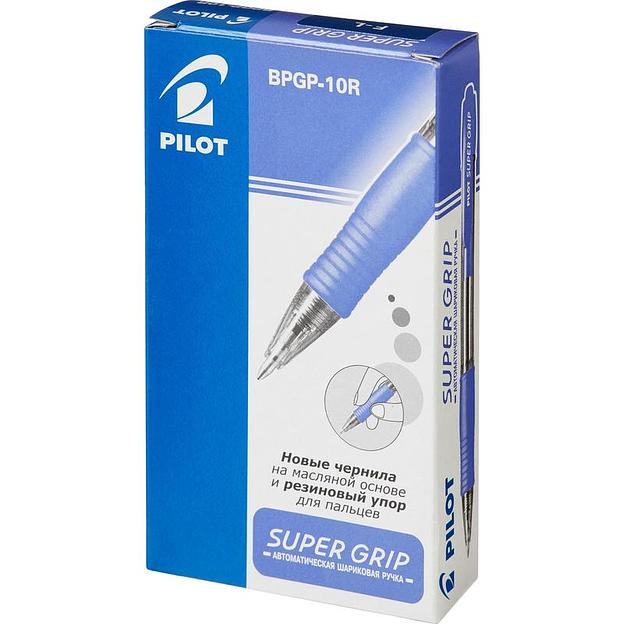 Ручка шариковая автоматическая Pilot BPGP-10R-F синяя, 0.22 мм, опт фото 3