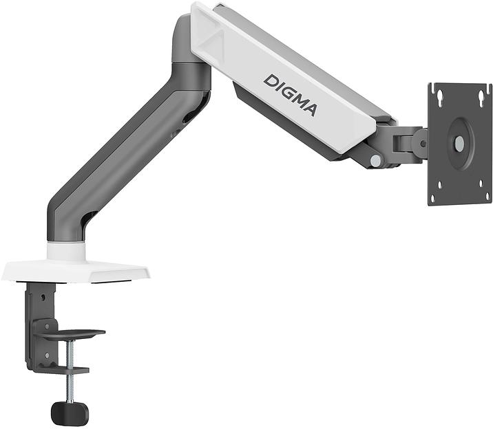 Кронштейн для мониторов ЖК Digma D-MM101 серый 17"-32" макс.9кг крепление к столешнице поворот и наклон фото 2