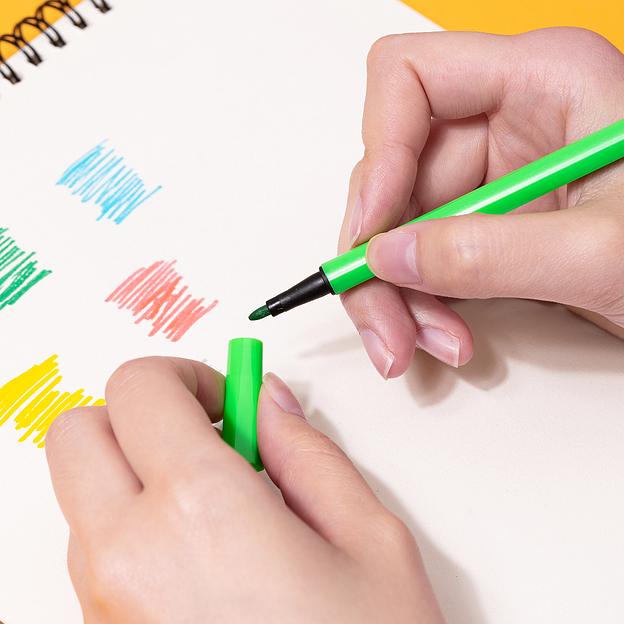 Фломастеры Deli EC156-24 24цв. пластиковая туба фото 4