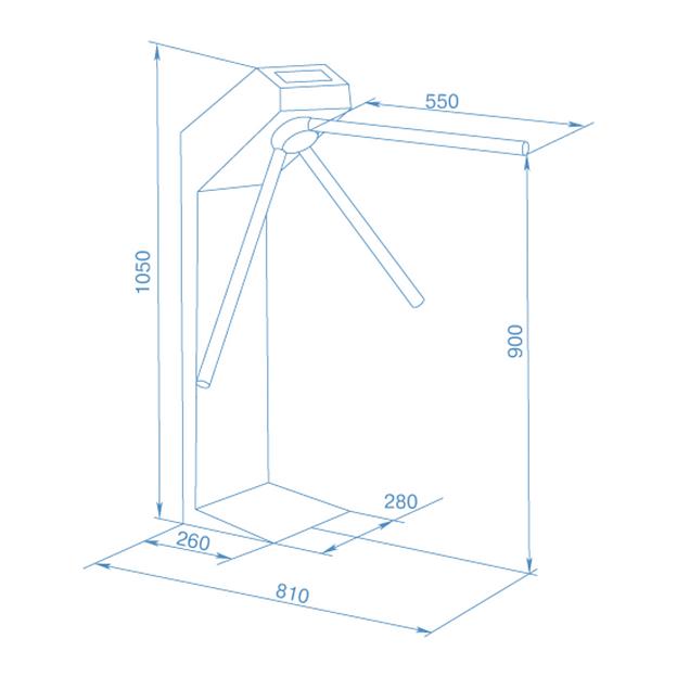 Турникет-трипод PERCo-TTR-04.1G фото 4