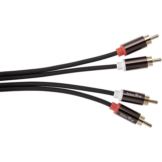 Кабель соединит 2xRCA (M) - 2xRCA (M),1.5m, TelecomPRO VCOM Кабель-переходник Telecom 2 x RCA M/2 x RCA M (TAV7158M-1.5M) фото 2