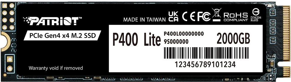 Накопитель SSD Patriot PCIe 4.0 x4 2TB P400LP2KGM28H P400 M.2 2280 фото 1
