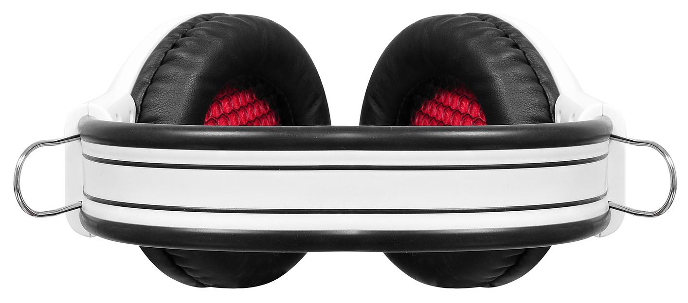 Наушники с микрофоном Оклик HS-G300 ARMAGEDDON белый/черный 2.3м мониторные оголовье (361558) фото 5