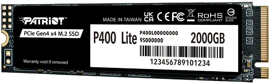 Накопитель SSD Patriot PCIe 4.0 x4 2TB P400LP2KGM28H P400 M.2 2280 фото 3