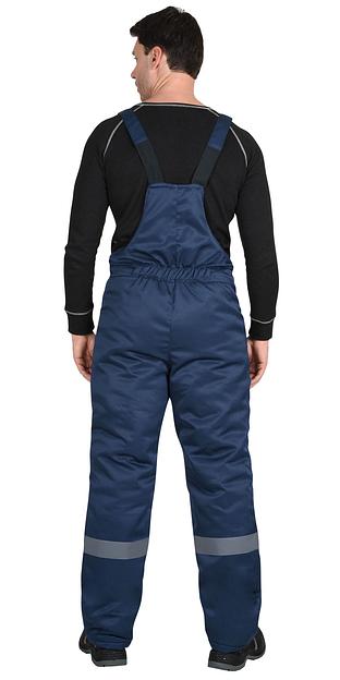 Костюм «Сириус-Профессионал» зимний куртка и полукомбинезон, синий с серым ОПТ фото 4