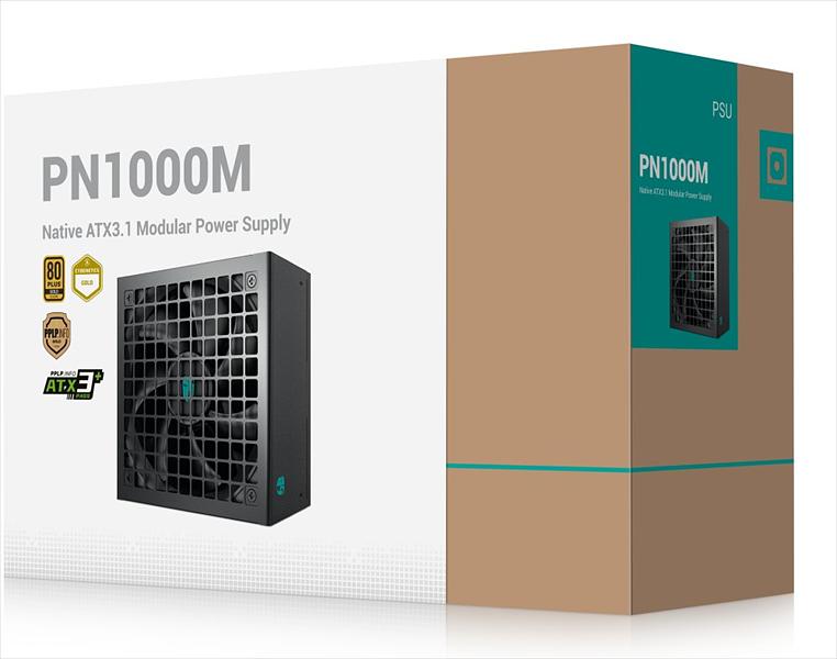 Deepcool GAMERSTORM PN1000M (ATX 3.1, 1000W, Full Cable Management, PWM 120mm fan, Active PFC, 80+ GOLD, Gen5 PCIe) RET фото 9