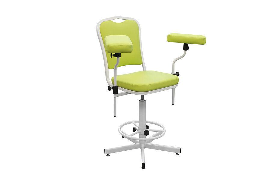 Кресло для взятия крови и анализов, 5-ти лучевая винтовая опора, регулируемое по высоте, 13 кг фото 2