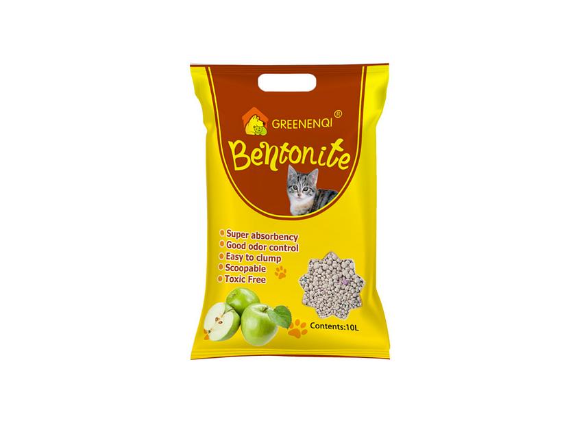 Наполнитель комкующийся для кошачьего туалета с ароматом яблока ENQI 10 л фото 1