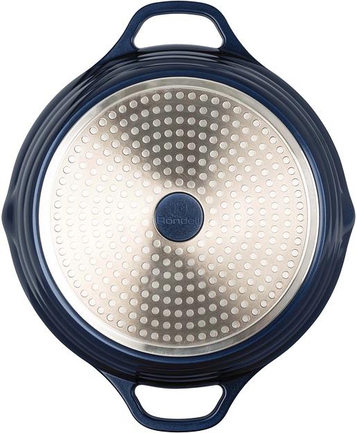 Сотейник Rondell Royal Blue RDA-1547 d=28см (с крышкой) синий фото 4