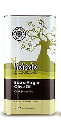 Оливковое масло Liolado Virgin 4 л классическое кислотность до 1 % ОПТ фото 1