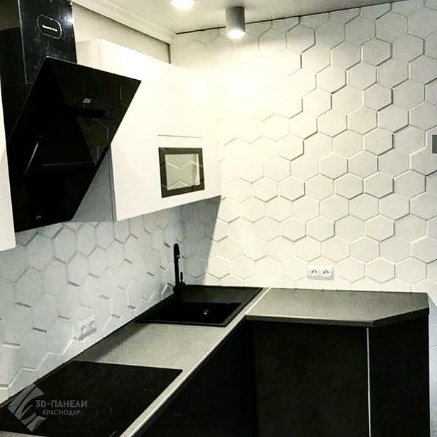 Панель гипсовая 3D стандарт «Шестигранник» 500×500 мм фото 6