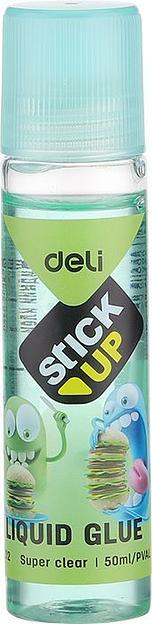 Клей жидкий Deli EA21200 50мл корп.ассорти прозрачный дисплей картонный Stick UP фото 1