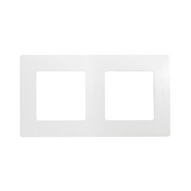 Рамка 2 поста Legrand Etika белый 672502 фото 1