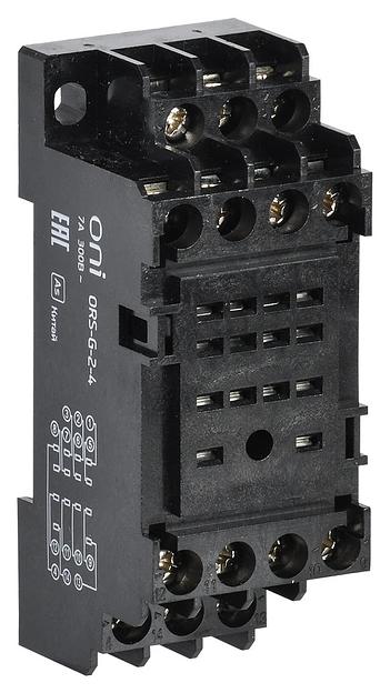Розетка для реле IEK винт.соед. 300 (ORS-G-2-4-G) фото 1